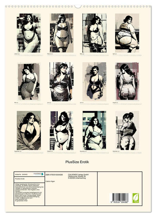 PlusSize Erotik (CALVENDO Premium Wandkalender 2026)