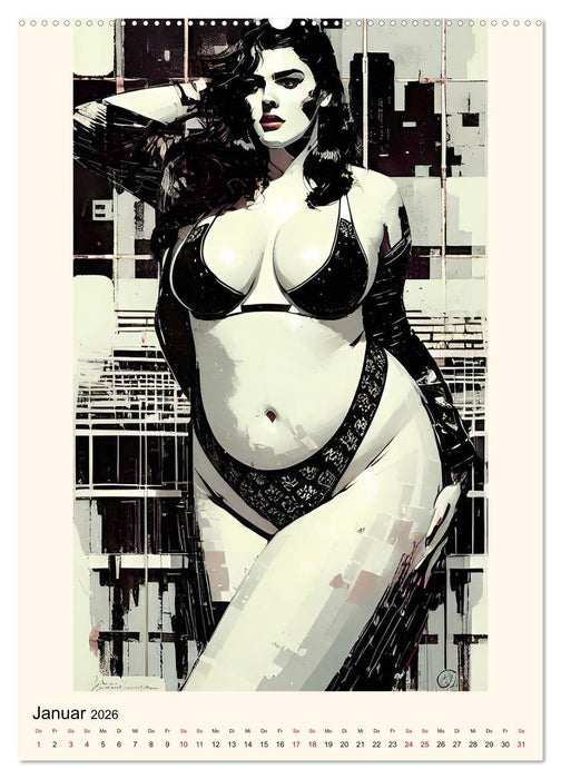 PlusSize Erotik (CALVENDO Premium Wandkalender 2026)