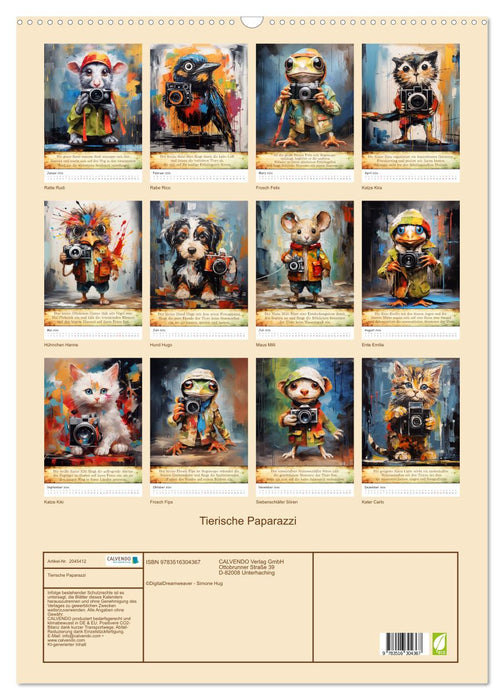 Tierische Paparazzi (CALVENDO Wandkalender 2026)