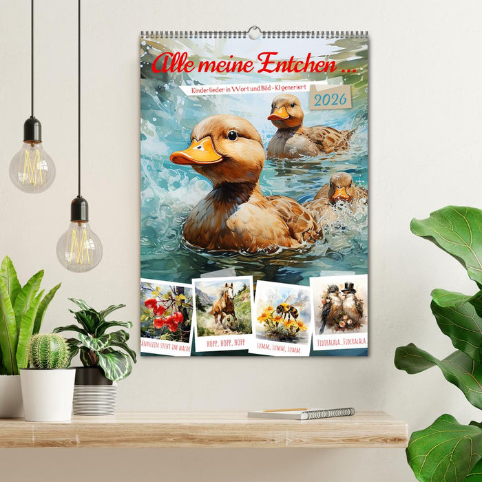 Alle meine Entchen (CALVENDO Wandkalender 2026)