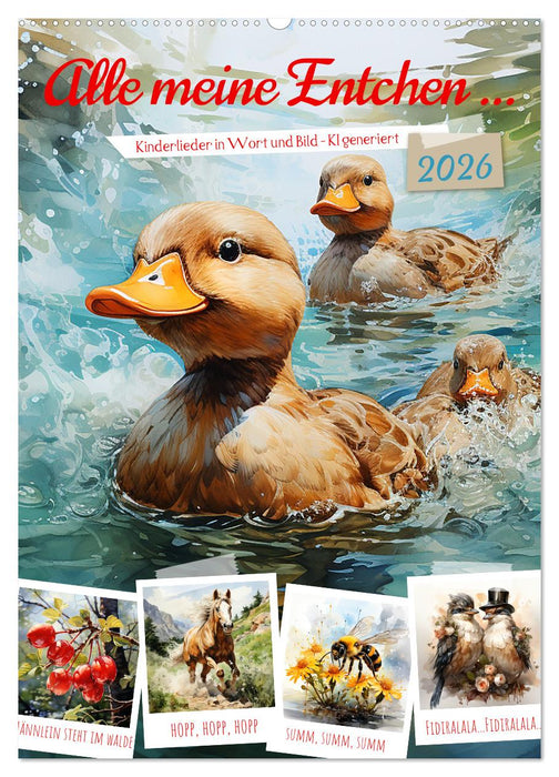 Alle meine Entchen (CALVENDO Wandkalender 2026)