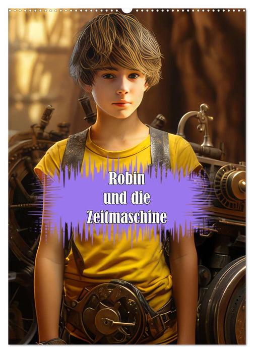 Robin und die Zeitmaschine (CALVENDO Wandkalender 2026)