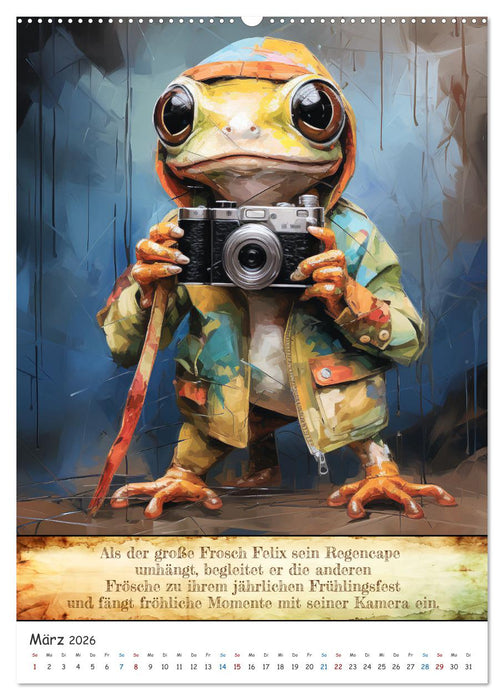 Tierische Paparazzi (CALVENDO Premium Wandkalender 2026)