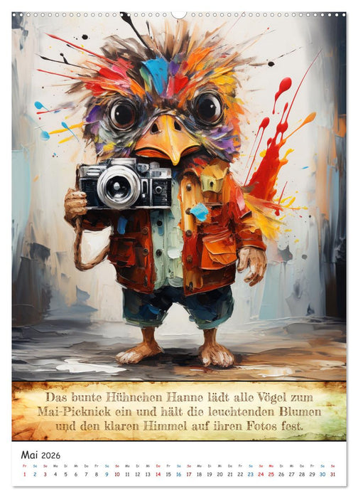 Tierische Paparazzi (CALVENDO Premium Wandkalender 2026)