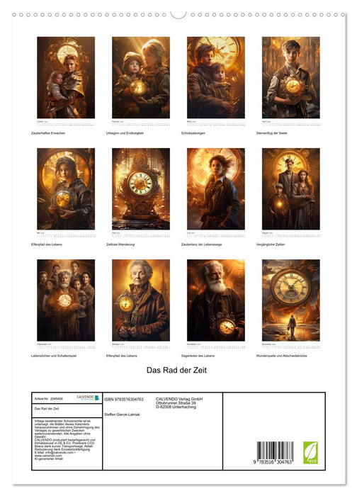 Das Rad der Zeit (CALVENDO Premium Wandkalender 2026)
