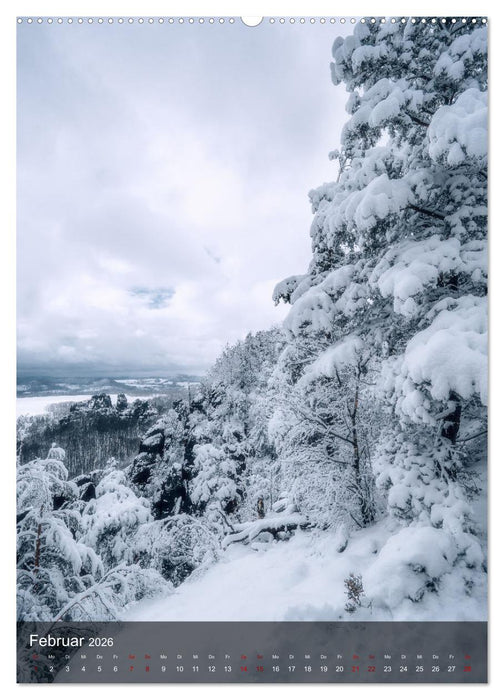 Reise durch die Sächsische Schweiz (CALVENDO Wandkalender 2026)