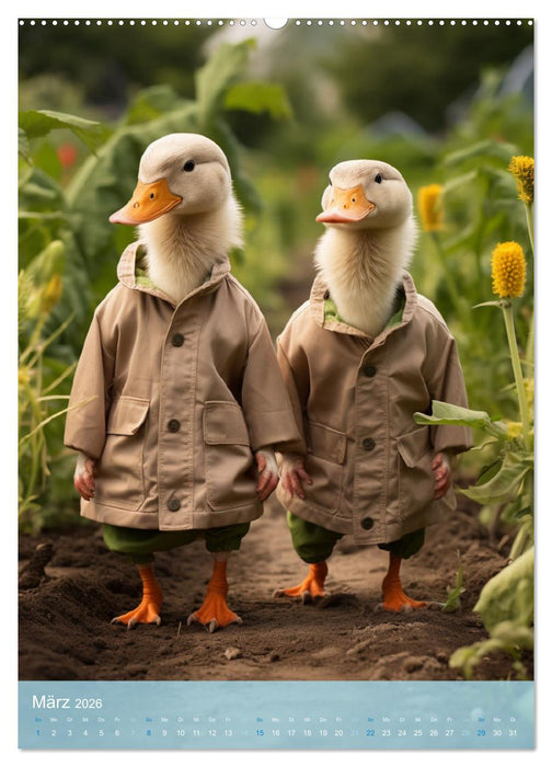 Fantastische Federwelten (CALVENDO Premium Wandkalender 2026)