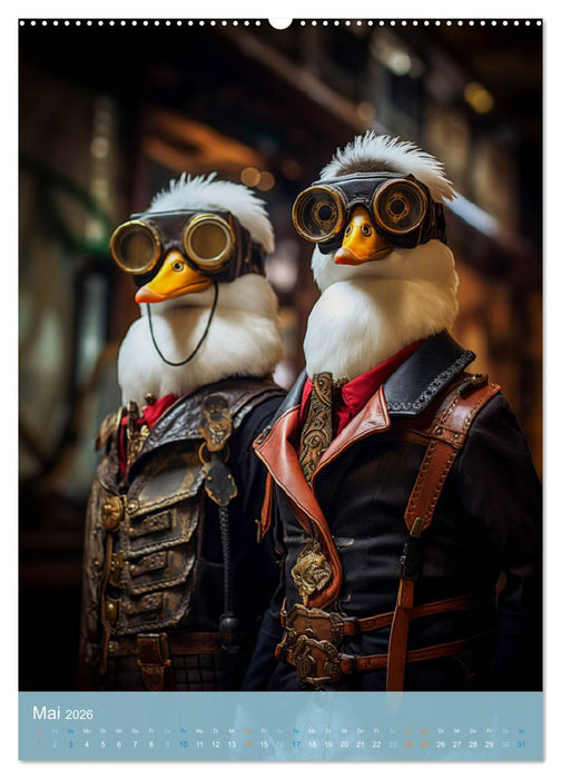 Fantastische Federwelten (CALVENDO Premium Wandkalender 2026)