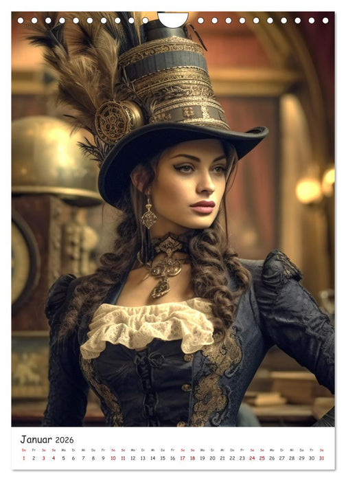 Voll unter Dampf: Steampunker (CALVENDO Wandkalender 2026)