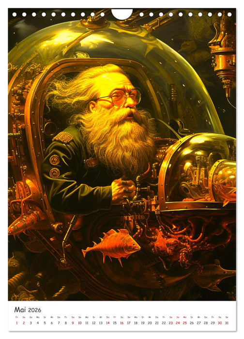 Voll unter Dampf: Steampunker (CALVENDO Wandkalender 2026)