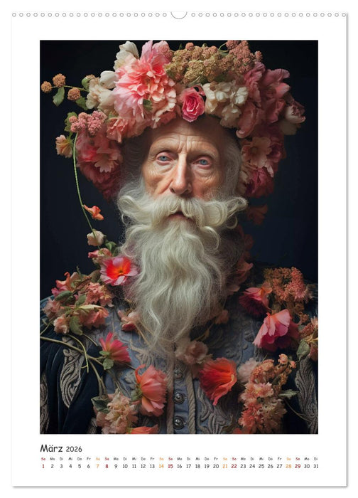 Auch Männer mögen Blumen (CALVENDO Premium Wandkalender 2026)