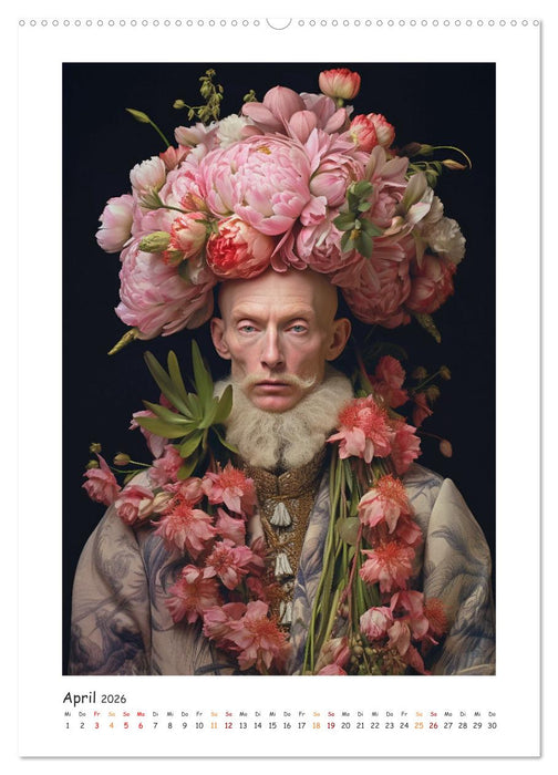 Auch Männer mögen Blumen (CALVENDO Premium Wandkalender 2026)