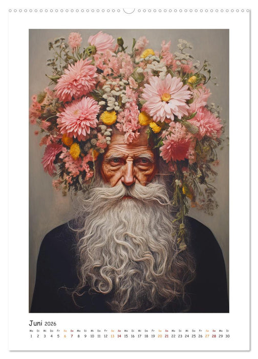 Auch Männer mögen Blumen (CALVENDO Premium Wandkalender 2026)