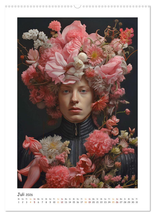 Auch Männer mögen Blumen (CALVENDO Premium Wandkalender 2026)