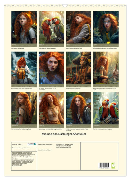 Mia und das Dschungel-Abenteuer (CALVENDO Wandkalender 2026)