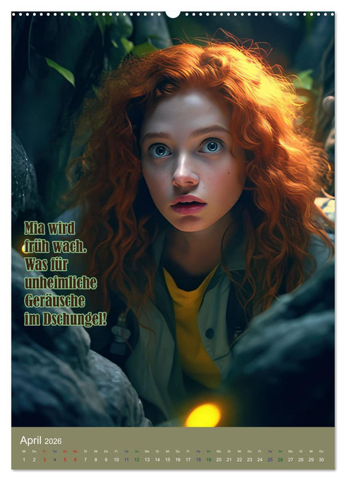 Mia und das Dschungel-Abenteuer (CALVENDO Wandkalender 2026)