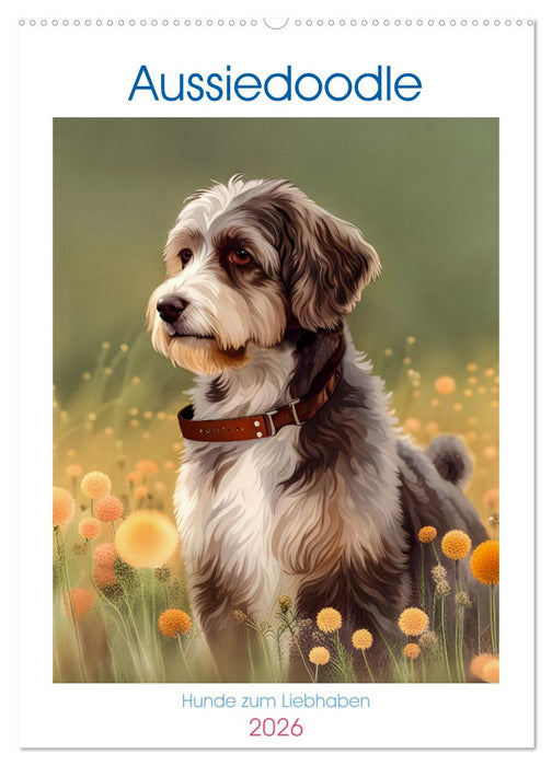 Aussiedoodle - Hunde zum Liebhaben (CALVENDO Wandkalender 2026)