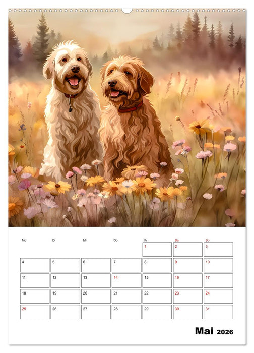 Aussiedoodle - Hunde zum Liebhaben (CALVENDO Wandkalender 2026)