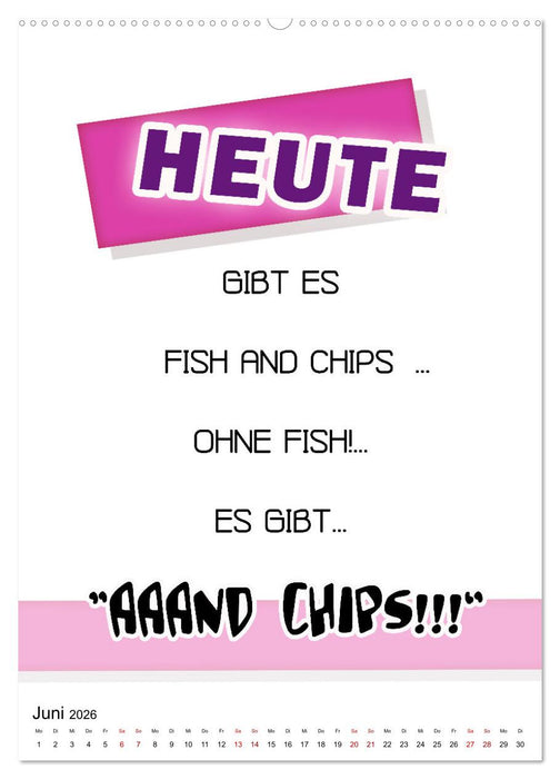 Heute schon gekocht? Leckerbissen aus der Schaltzentrale der Macht (CALVENDO Wandkalender 2026)