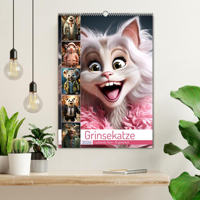 Grinsekatze (CALVENDO Wandkalender 2026)