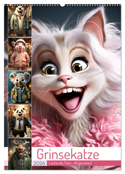 Grinsekatze (CALVENDO Wandkalender 2026)