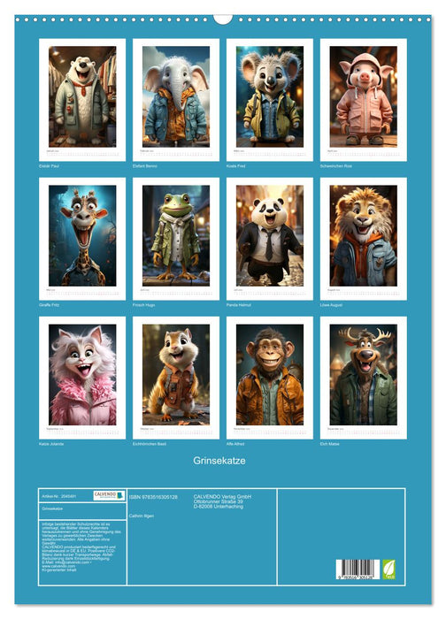 Grinsekatze (CALVENDO Wandkalender 2026)