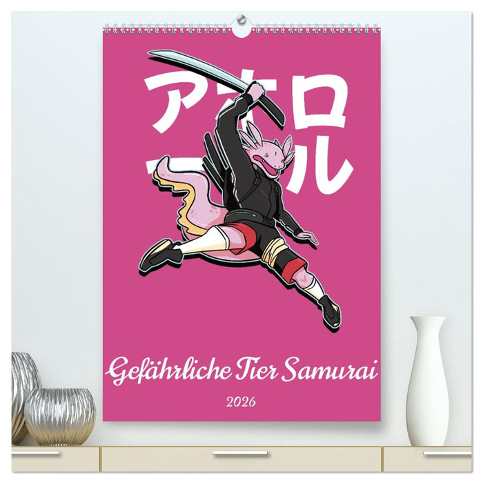 Gefährliche Tier Samurai (CALVENDO Premium Wandkalender 2026)