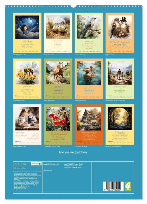Alle meine Entchen (CALVENDO Premium Wandkalender 2026)