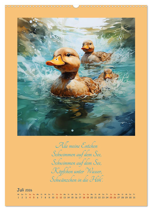 Alle meine Entchen (CALVENDO Premium Wandkalender 2026)
