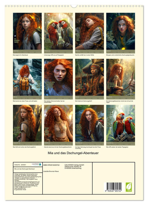 Mia und das Dschungel-Abenteuer (CALVENDO Premium Wandkalender 2026)