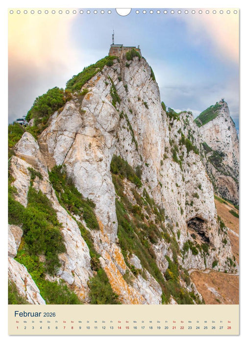 Gibraltar - Die Heimat der Berberaffen auf dem Rock (CALVENDO Wandkalender 2026)