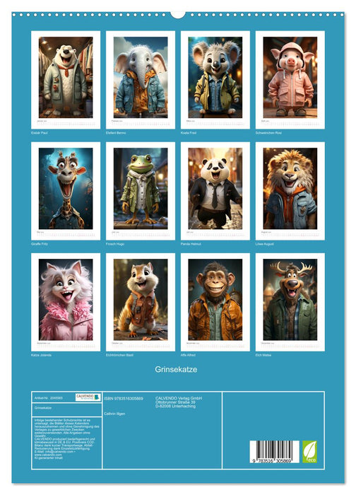 Grinsekatze (CALVENDO Premium Wandkalender 2026)