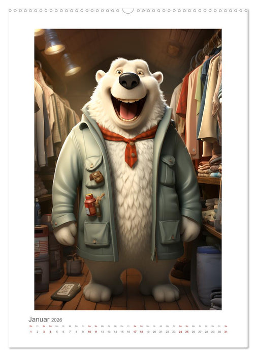 Grinsekatze (CALVENDO Premium Wandkalender 2026)