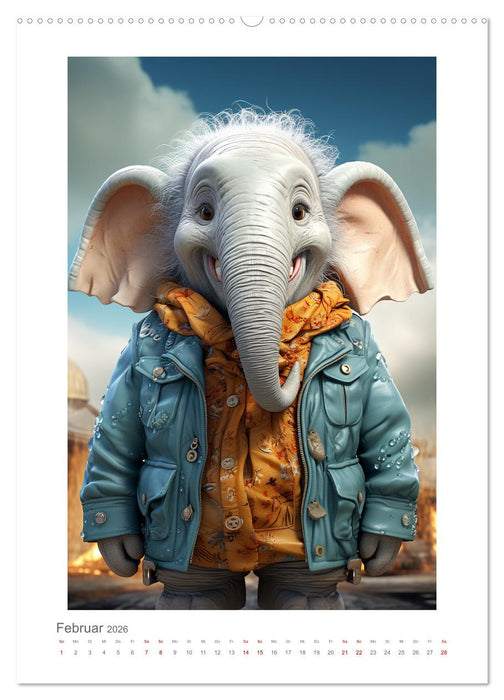 Grinsekatze (CALVENDO Premium Wandkalender 2026)