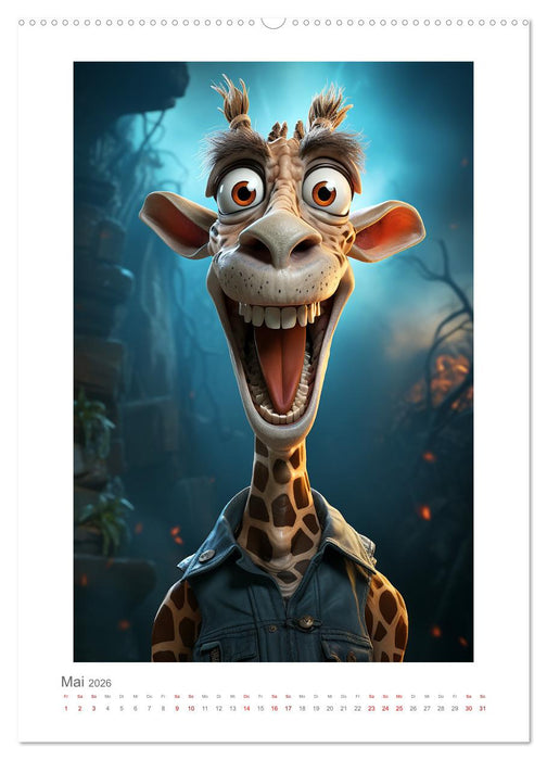 Grinsekatze (CALVENDO Premium Wandkalender 2026)