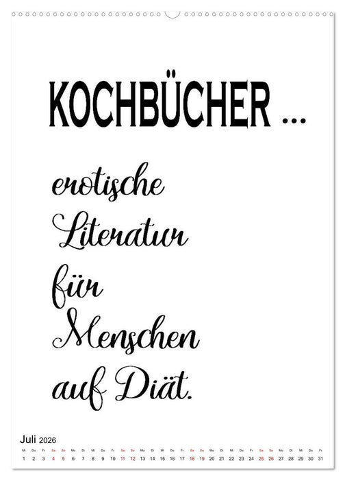 Heute schon gekocht? Leckerbissen aus der Schaltzentrale der Macht (CALVENDO Premium Wandkalender 2026)