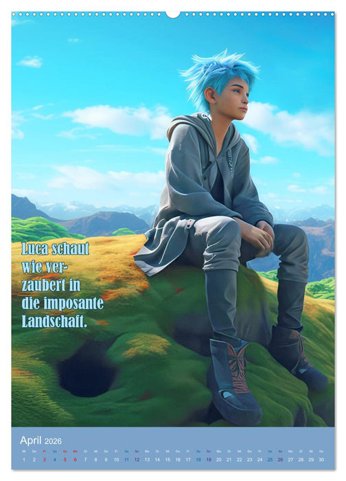 Luca und die wundersame Flasche (CALVENDO Premium Wandkalender 2026)