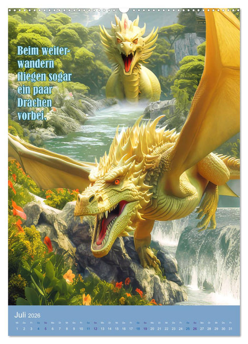 Luca und die wundersame Flasche (CALVENDO Premium Wandkalender 2026)