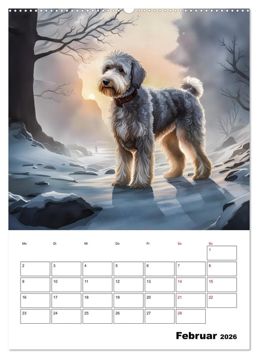 Aussiedoodle - Hunde zum Liebhaben (CALVENDO Premium Wandkalender 2026)