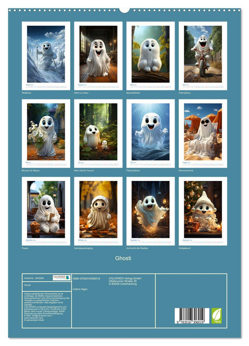 Ghosti (CALVENDO Premium Wandkalender 2026)