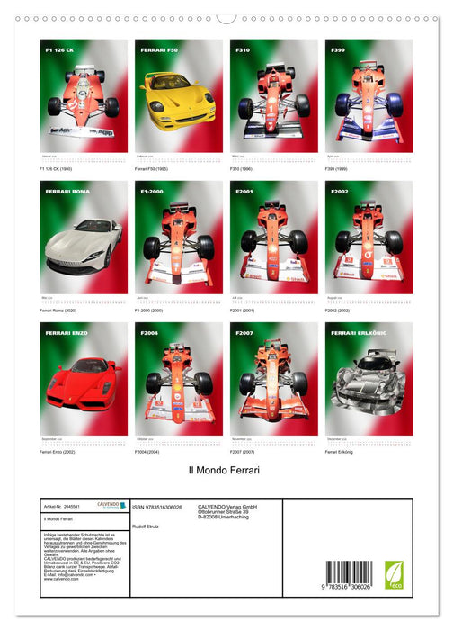Il Mondo Ferrari (CALVENDO Premium Wandkalender 2026)