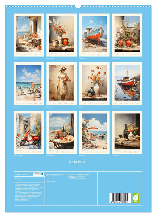 Bella Italia (CALVENDO Premium Wandkalender 2026)