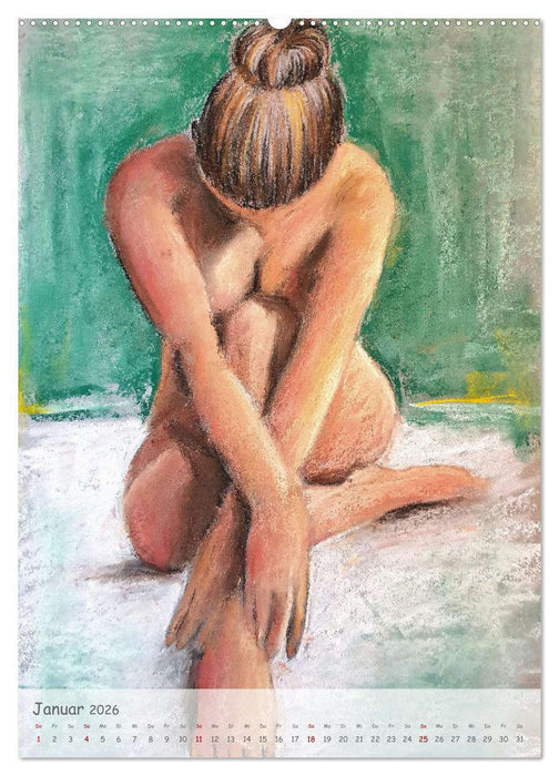 Body Colours - Farbenprächtige Aktmalerei (CALVENDO Premium Wandkalender 2026)