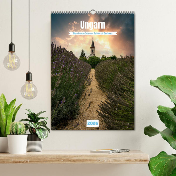 Die schönsten Orte vom Balaton nach Budapest (CALVENDO Wandkalender 2026)