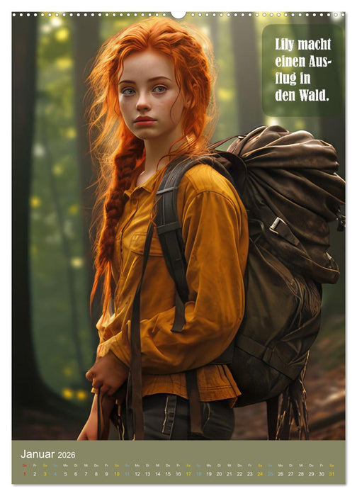 Lily und der Wunschbaum (CALVENDO Premium Wandkalender 2026)