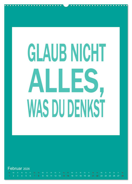 Memo an mich (CALVENDO Wandkalender 2026)