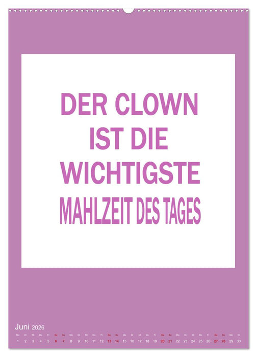 Memo an mich (CALVENDO Wandkalender 2026)