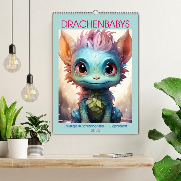 Drachenbabys (CALVENDO Wandkalender 2026)