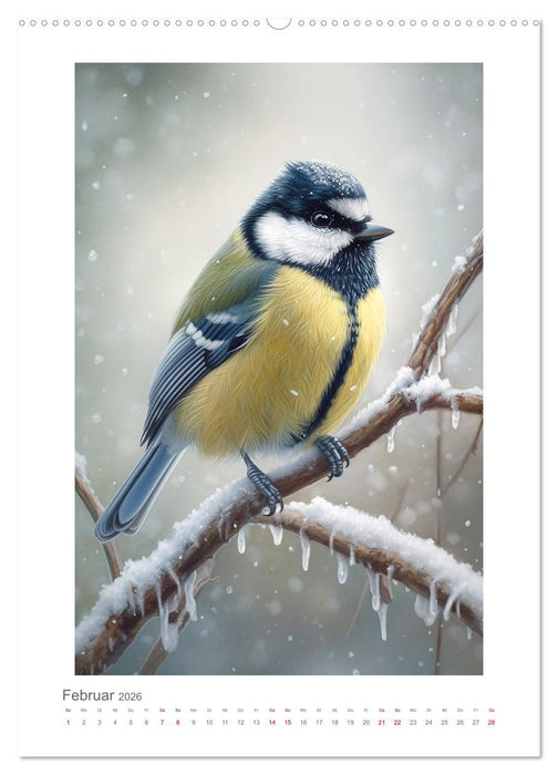 Buntstiftzeichnungen (CALVENDO Premium Wandkalender 2026)