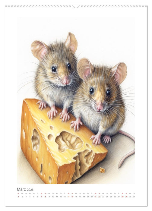 Buntstiftzeichnungen (CALVENDO Premium Wandkalender 2026)